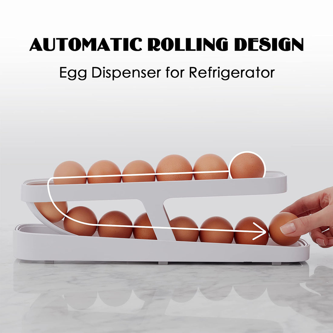 Automatic Rolling Egg Organizer