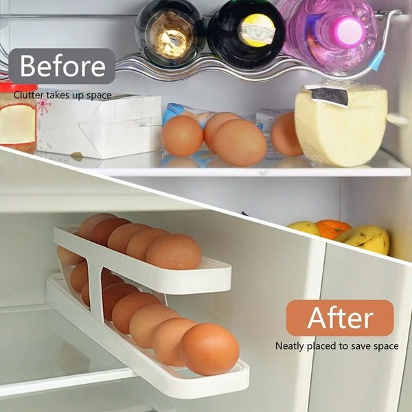 Automatic Rolling Egg Organizer